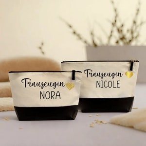 Personalized cosmetic bag | Bride | Maid of honor | Bridesmaid | Mother of the bride | Small thank you gift | Wedding