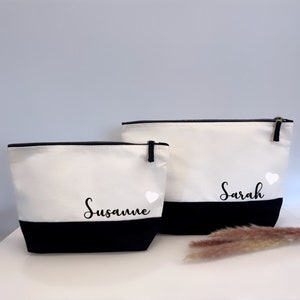 Personalized Cosmetic Bag Make-up bag personalized Gift idea Toiletry bag Cosmetic bag with name Christmas gift image 5