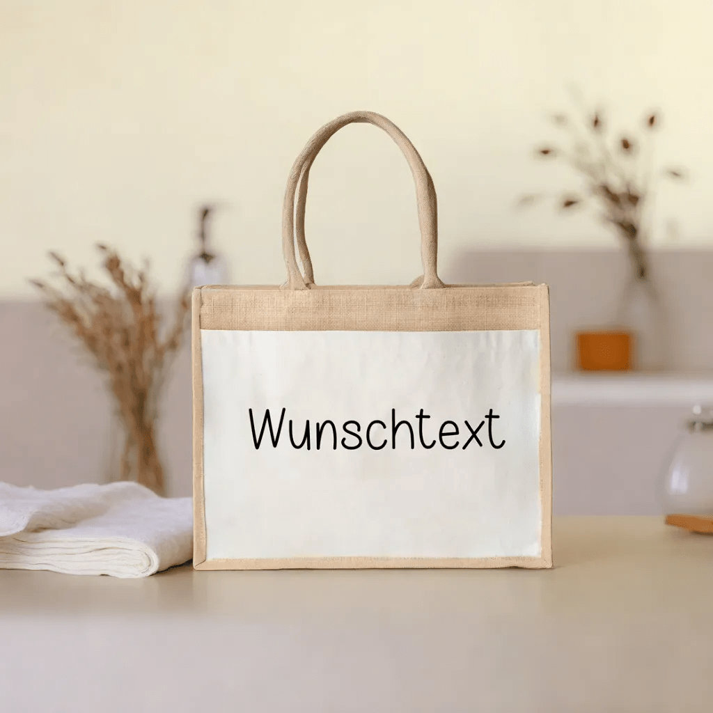 Personalised jute book bags shop