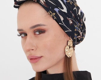 Elegant Ready to Wear Turban – Damen Bonnet Cap, Retro Fashion Schal, Kopfbedeckung, Haar Turban, Damen Headwear, Geschenk für Sie