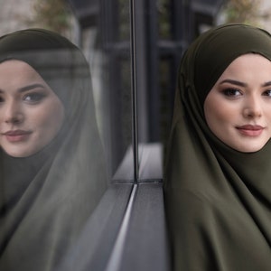 Stylish Medina Silk Hijab with Tie Closure: Ready-to-Wear Modest Fashion, Gift for Women