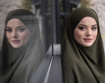 Stylish Medina Silk Hijab with Tie Closure: Ready-to-Wear Modest Fashion, Gift for Women