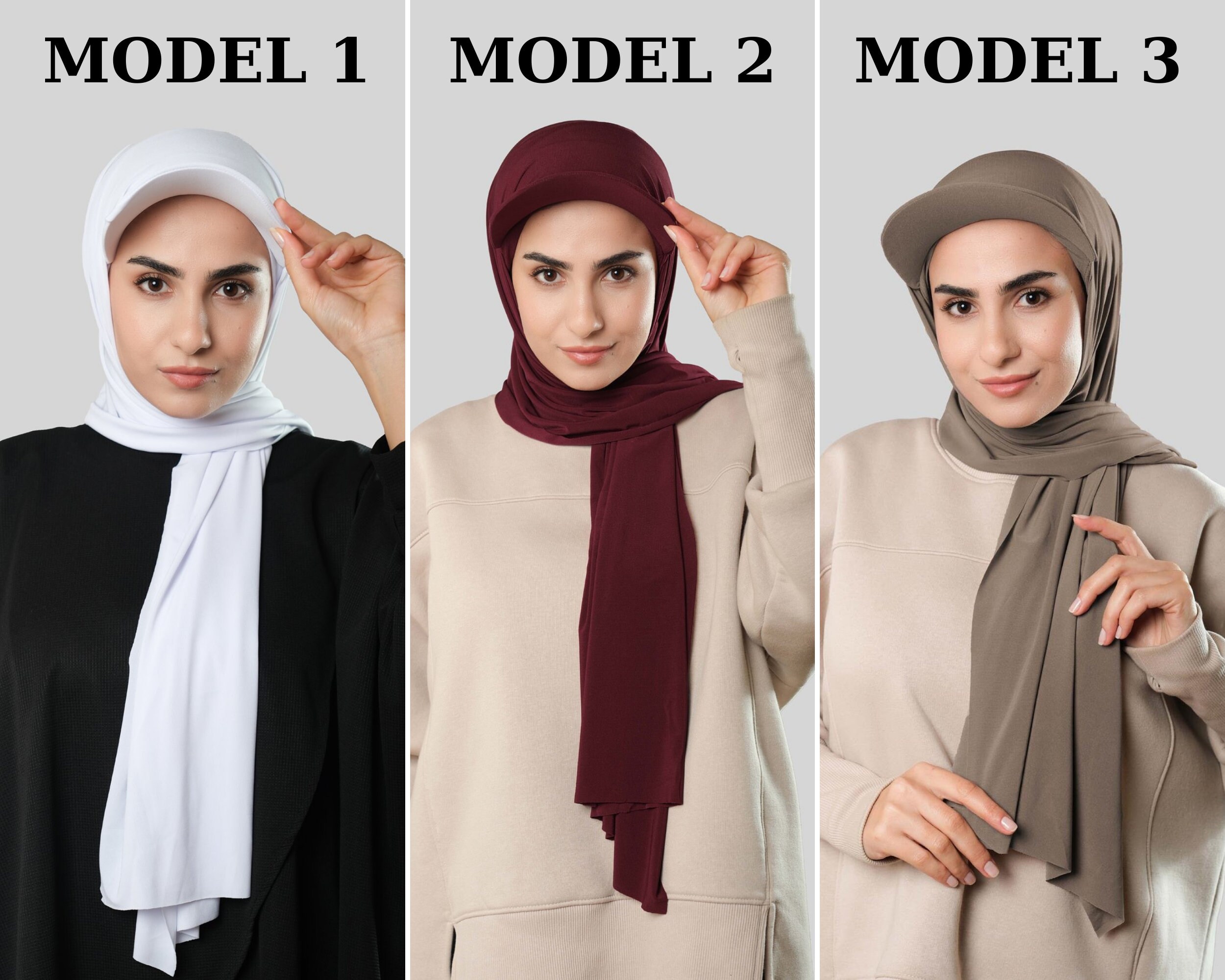 Girls' Muslim Instant Hijab - Ready-to-Wear Jersey Head Wrap With 3D Flowers (2-6 Years)