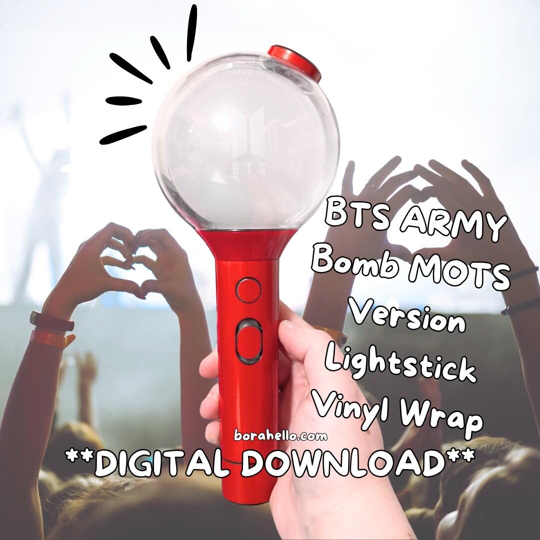 Map of the Soul Army Bomb SE Lightstick Vinyl Decal Wrap