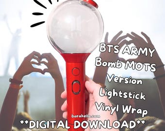 Map Of The Soul Army Bam SE Lightstick Vinyl Decal Wrap Skin Template **Digital Download** PNG & SVG