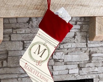 Personalized Stocking, Matching Family Gift, Custom Xmas Stocking, Holiday Socks, First Christmas, Pet Stocking