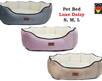 Hundebett Hundekissen Haustierbett Hundekorb Tierbett Katzenbett Modell Luxe Daisy