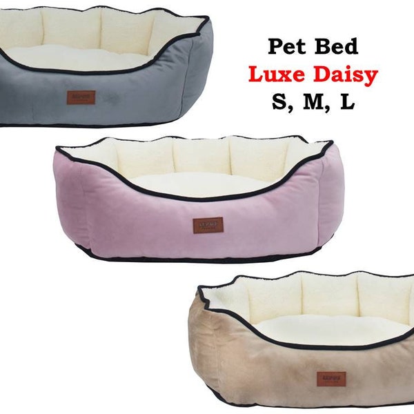 Hundebett Hundekissen Haustierbett Hundekorb Tierbett Katzenbett Modell Luxe Daisy