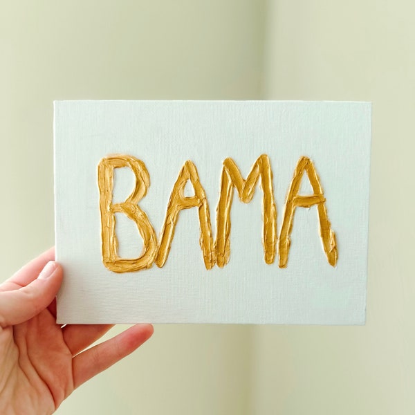Alabama Canvas Painting | University of Alabama Dorm Decor | Bama Painting | College Room Decoration