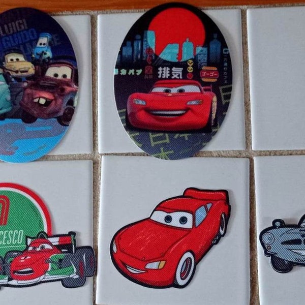 Badge Thermoadhesive patch child Cars Flash McQuenn , Doc Hudson , Sally etc haberdashery sewing creative leisure