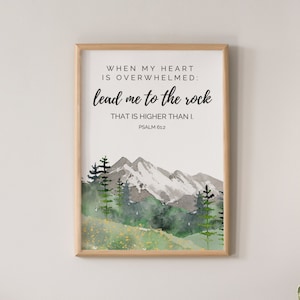 Christian Wall Art Print, Printable Christian Art, Scripture Wall Art Printable, Scripture Poster Download, Bible Poster, KJV Bible Art