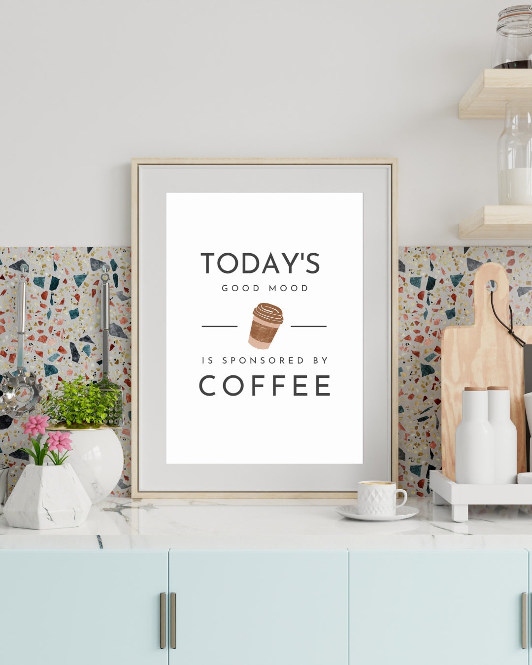 Funny Quote on Coffee, Printable Quote Wall Art, Coffee Quote Wall Art