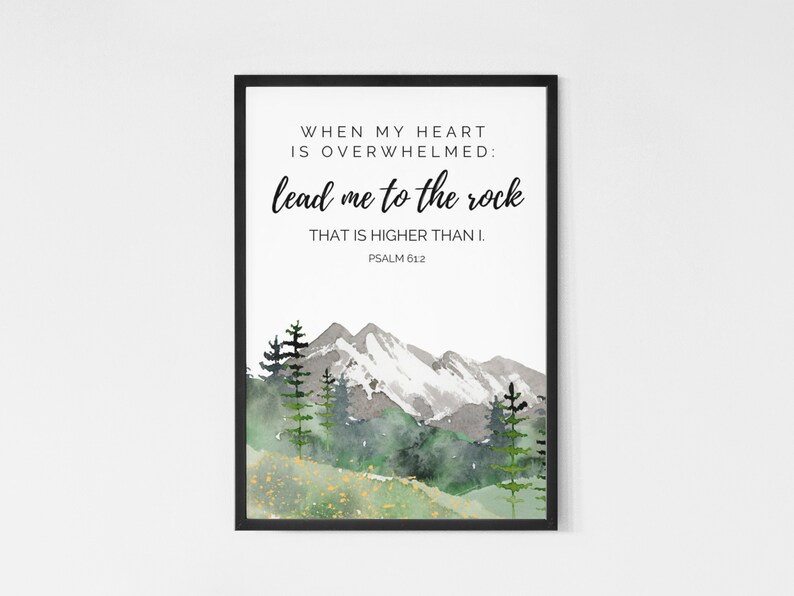 Christian Wall Art Print, Printable Christian Art, Scripture Wall Art ...
