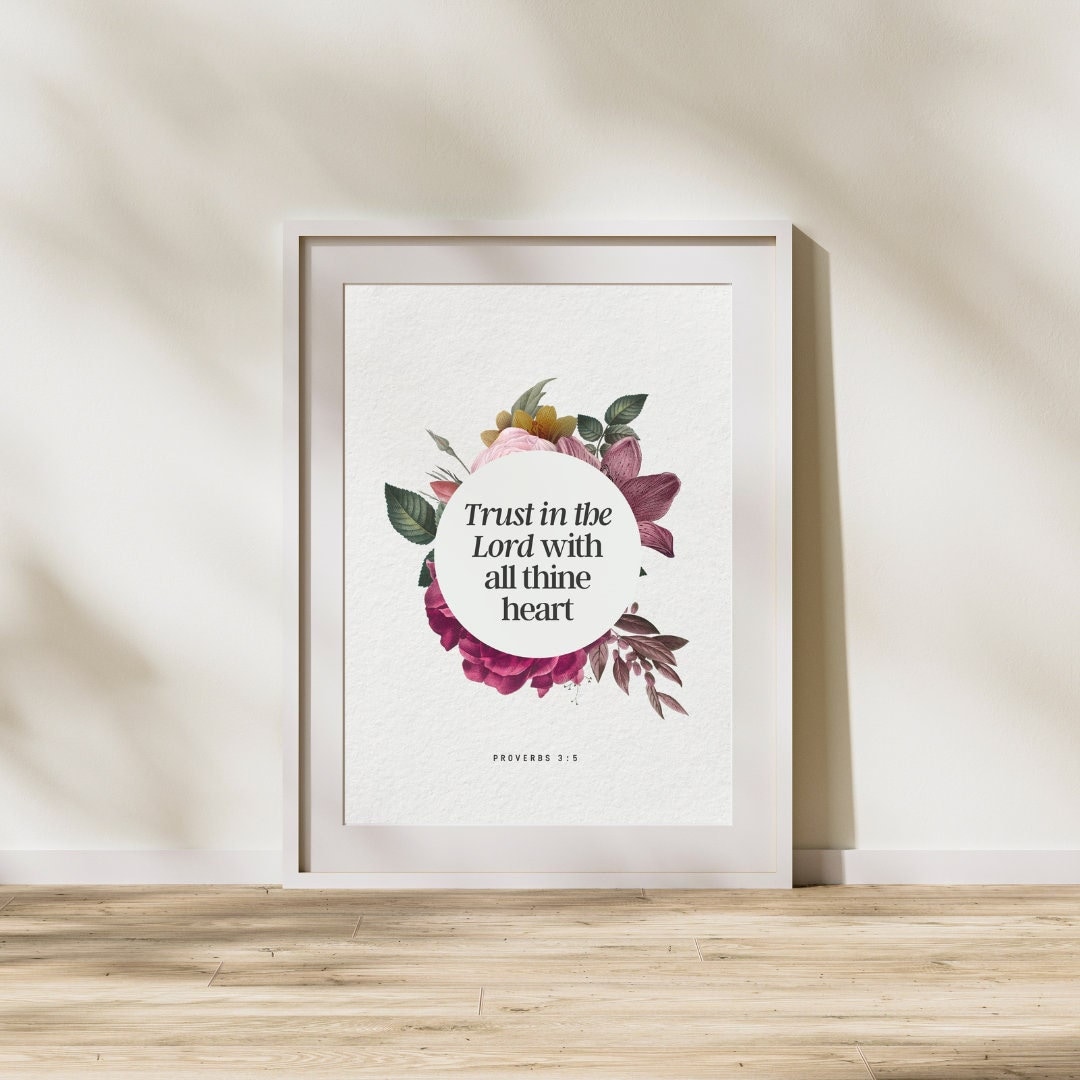 Printable Scripture Wall Art KJV Wall Art Printable Bible - Etsy