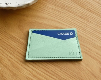 Leather Card Holder | Custom Initials | Card Wallet | Minimalistic | Personalised Cardholder | Personalised Gifts