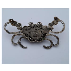 Broche Ancienne En Argent - Poinçonnée - Vintage