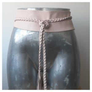 Womens Braided Leather Tie Belts - Etsy display picture 1