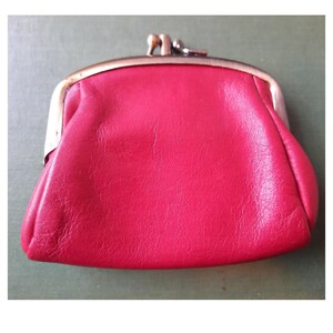 Porte-monnaie Cuir Noir Vintage Années 1970 - Style Classique Avec Rabat Et Pochette - Neuf Sans étiquette