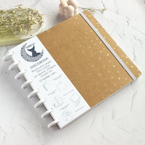 Watercolor Sketchbook Journal Handmade, 50% cotton, Discbound