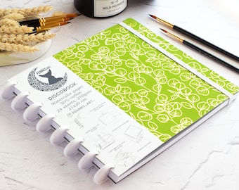 Carnet de croquis aquarelle fait main, grande taille, 100 % coton, relié