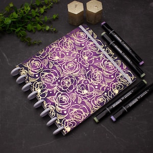 Sketchbook per pennarelli, diario fatto a mano, 3 formati diversi, per pennarelli ad alcool, rilegato a disco