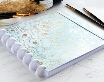 Carnet de croquis aquarelle fait main, grande taille, 100 % coton, relié