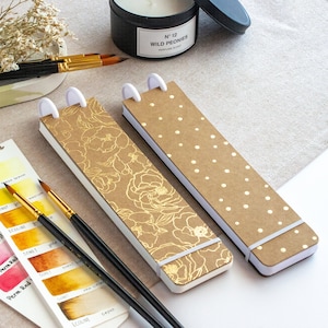 Watercolour Paper Palette for swatches, Mini sketchbook for travel, Watercolour Sketchbook Journal Handmade