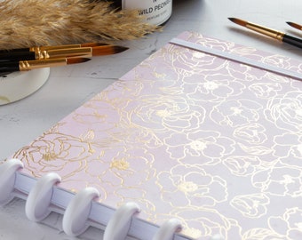 Carnet de croquis aquarelle fait main, grande taille, 100 % coton, relié