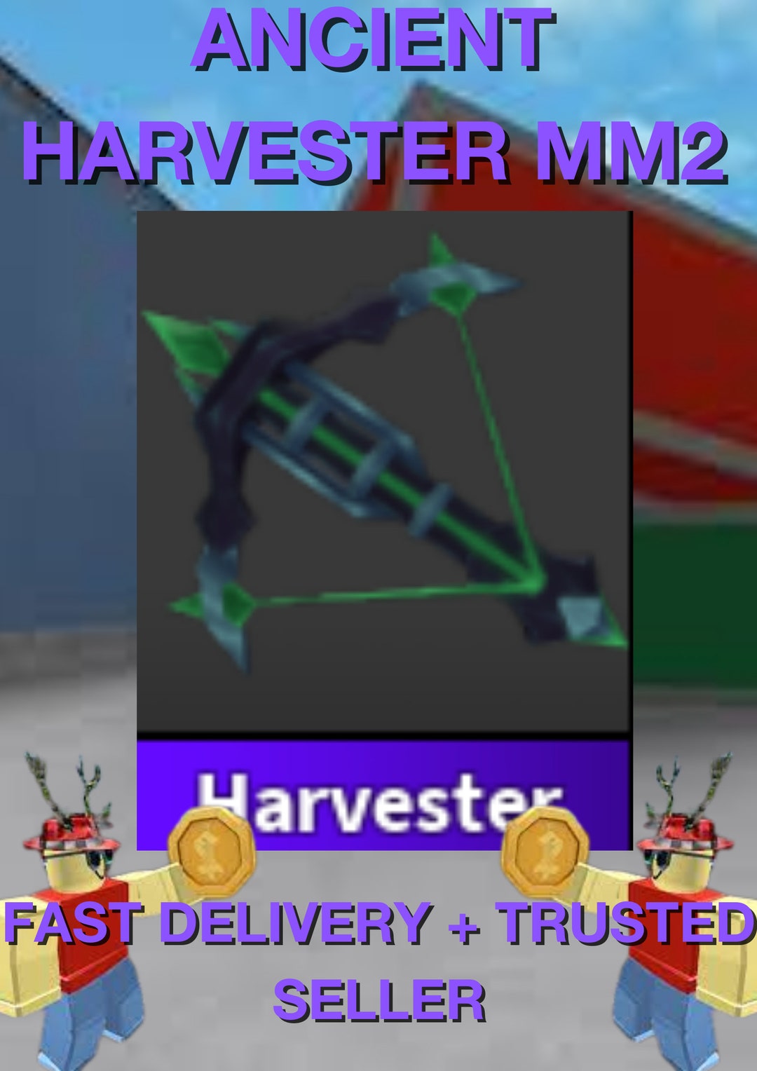 Roblox Murder Mystery 2 RARE HARVESTER ANCIENT Etsy