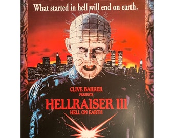 ヘルレイザー 3 ヴィンテージ ホラー映画ポスター - Etsy 日本