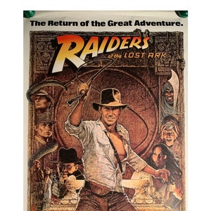 Póster de película vintage INDIANA JONES 90s / Star Wars /