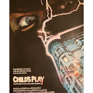 CHUCKY 00S CHILD&#39;S PLAY Vintage Horror Movie Poster