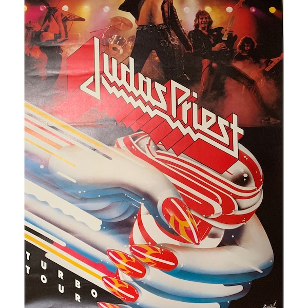 JUDAS PRIEST 90s Vintage Music Poster