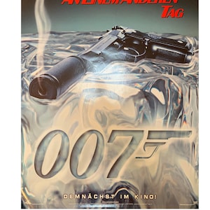 JAMES BOND 2002 Vintage Movie Poster (Rare German Version)