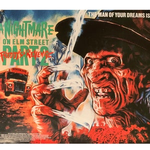 FREDDY 00s Pesadilla en Elm Street Vintage Póster