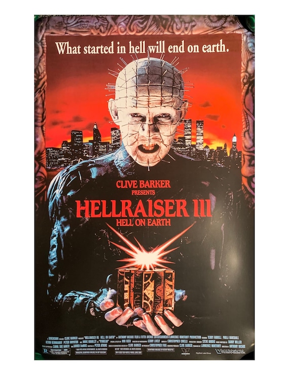 ヘルレイザー 3 ヴィンテージ ホラー映画ポスター - Etsy 日本