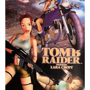 TOMB RAIDER 1999 Vintage Gaming Poster