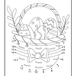 Easter Connect the Dots - Etsy