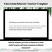 Classroom Behavior Tracker Template Editable Google Sheets, Easy-to-use ...