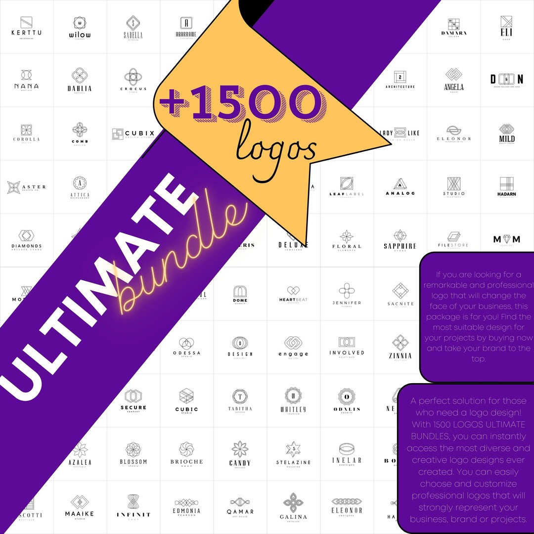1500 LOGOS ULTIMATE BUNDLE - the Largest Collection of Professional and ...