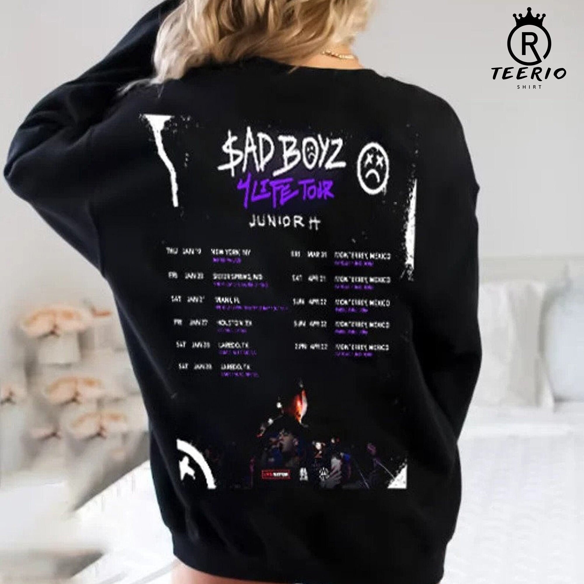 Junior H Sad Boyz Tour 2023 Fechas Camisa de 2 lados Junior H Etsy España