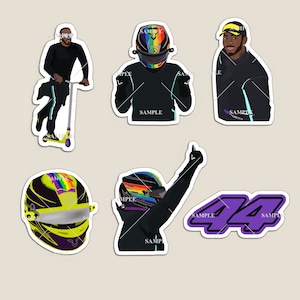 Lewis Hamilton Sticker/Decal or Magnet Set
