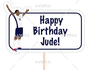 England Men's Custom Cake Topper (Bellingham or Kane)