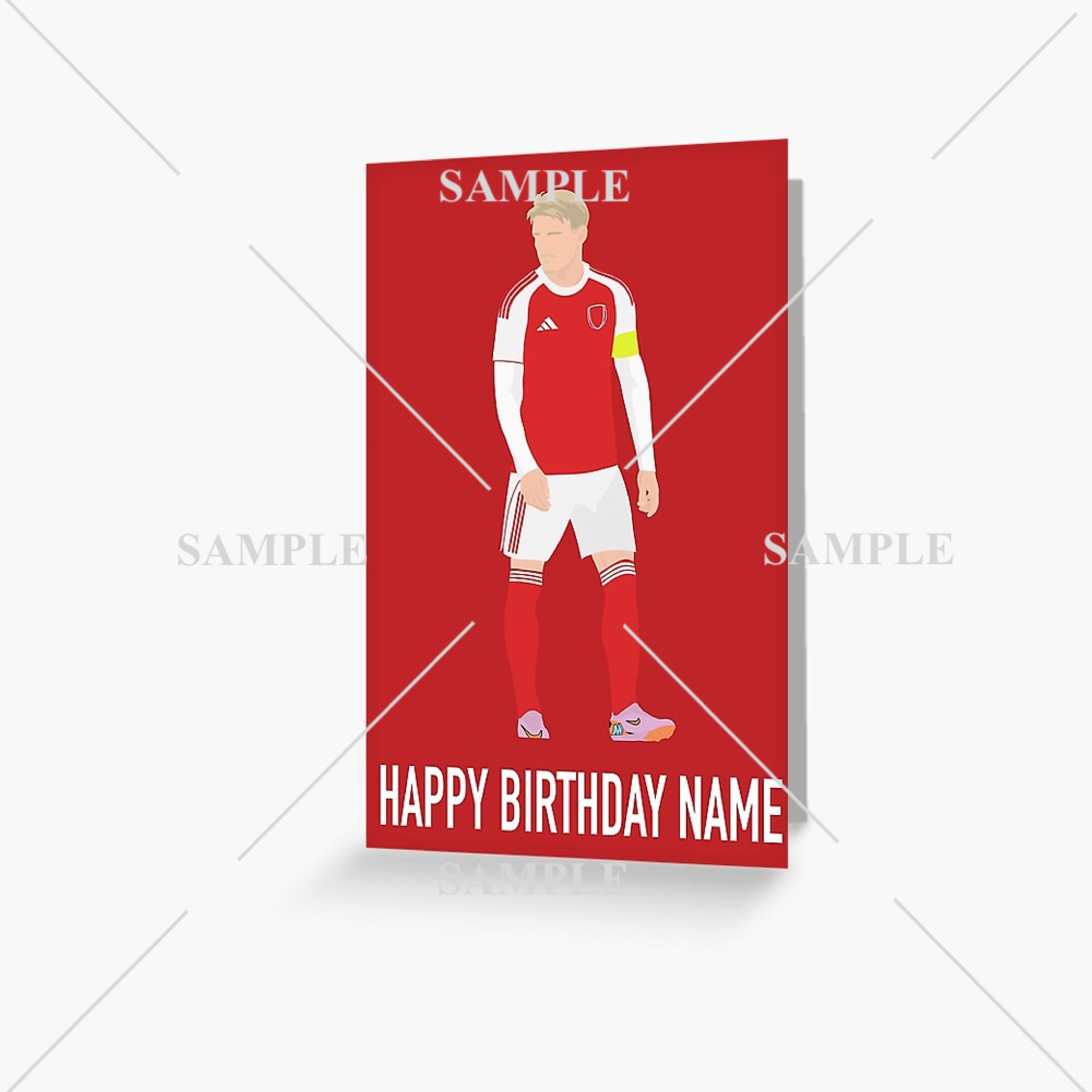 Divertente biglietto di auguri per il compleanno del calcio dell'Arsenale, zio o amico o un sostenitore dell'Arsenale, grande biglietto di auguri in caso tu non sapessi Arsenal