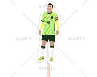 Matildas Cupcake Toppers (Vine, Grant, Arnold, Kerr, Heyman, Hunt, Nevin, Gorry & Raso)