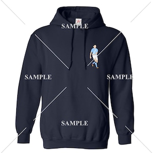 Man City Players Adult Hoodie (Haaland, Marmoush, Foden, Rodri or Aguero)