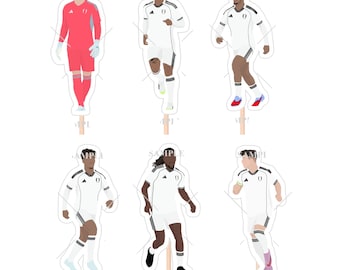 Fulham Cake Toppers Set (Muniz, Bobb, Robinson, Leno, Cairney & Iwobi)
