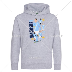 Man City Kids Hoodie (Haaland, Marmoush, Foden, Doku & More)
