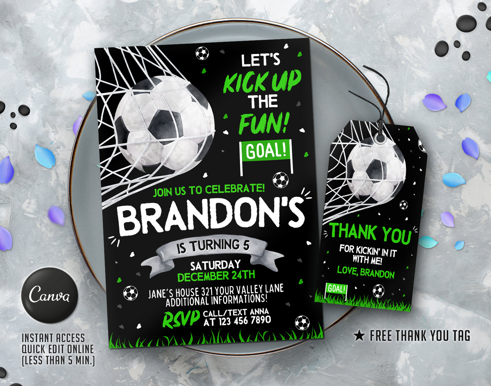 Editable Soccer Birthday Invitation Template Printable Etsy Editable Soccer Birthday Invitation Template Printable Etsy