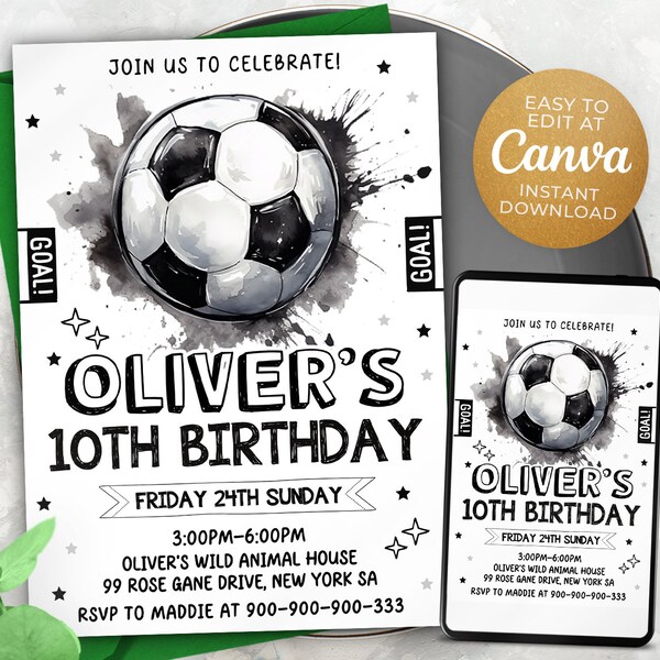 Soccer Party - Etsy